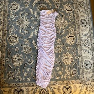 Oh Polly Lilac Spaghetti Strap Boycon Midi Dress